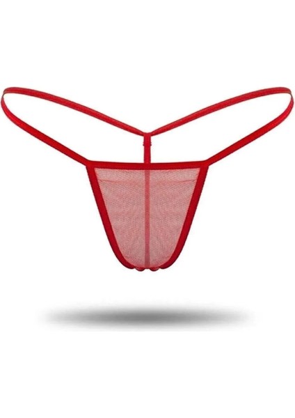 Kadın 3'lü Transparan Tül String BC1304