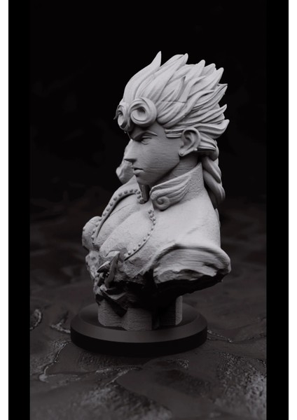 Giorno Giovanna Büst Figür - Jojo's Bizarre Adventure Figür - Jojo Figür Büst Heykel