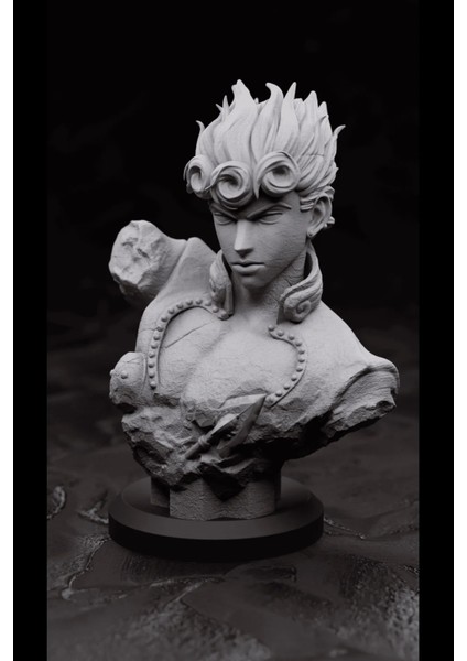 Giorno Giovanna Büst Figür - Jojo's Bizarre Adventure Figür - Jojo Figür Büst Heykel