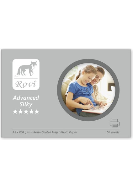 Advanced İpek Fotoğraf Kağıdı - 260Gsm - 50Yp - A5