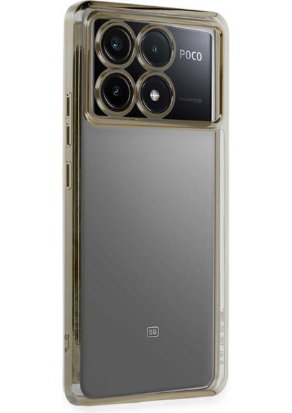 Xiaomi Poco X6 Pro Kılıf Razer Lensli Silikon - Gold Ynsmr
