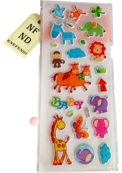 3 Adet Sticker Parlak Yapışkanlı Kız Erkek Çocuk Telefon Defter Dolap Ayna Hediye Sticker fırsatları