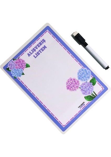 Yaz-Sil Notluk.alışveriş Listem.buzdolabı Notluk.manyetik Buzdolabı Notluk.magnetli NOTLUK.21 x 15 cm