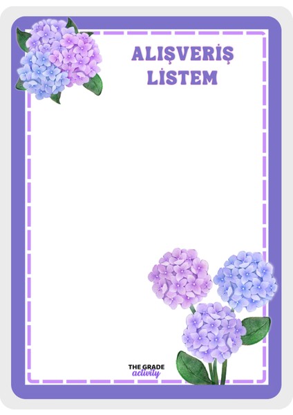 Yaz-Sil Notluk.alışveriş Listem.buzdolabı Notluk.manyetik Buzdolabı Notluk.magnetli NOTLUK.21 x 15 cm