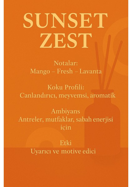 Oda Kokusu Seti - Sunset Zest - Mango - Fresh - Lavanta - Kendi Oda Kokunu Yarat! - Hediye Seti fiyatları
