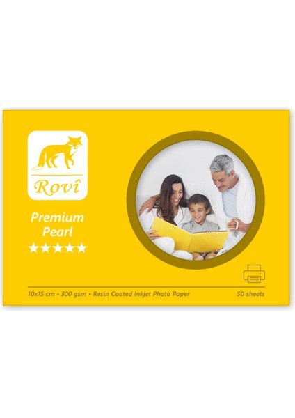 Premium İnci Fotoğraf Kağıdı - 300Gsm - 50Yp - 10X15cm