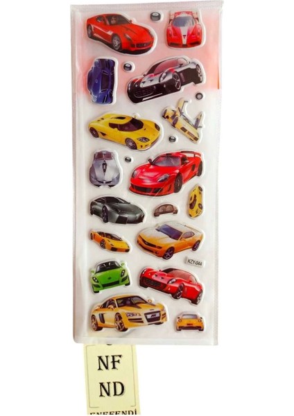Sticker Parlak Yapışkanlı Arabalı Kız Erkek Çocuk Telefon Defter Dolap Ayna Sticker Hediye fiyatları