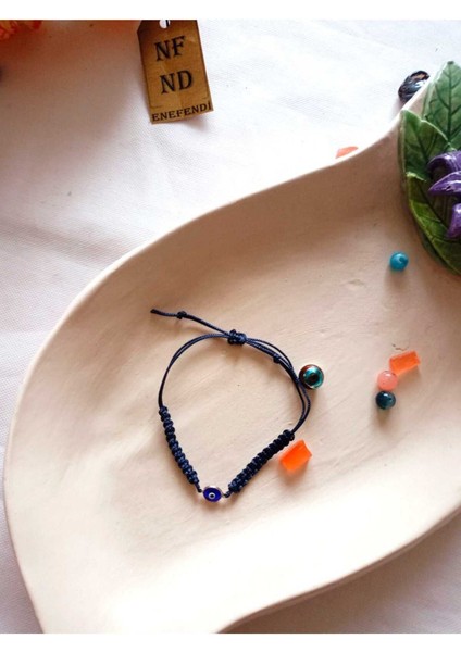 Bileklik Kartlı Nazar Boncuk Hediyelik Makrome Örme Asansörlü Şans Bereket Arkadaş Çocuk Bilekliği modelleri