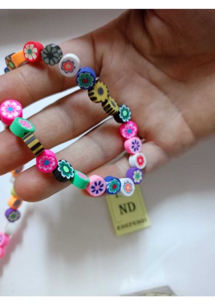ENEFENDİ 1 Dizi Fimo Boncuk 40 Adet Karışık Renkte Hediye Bileklik Takı Aparatı Delikli 1cm fırsatları
