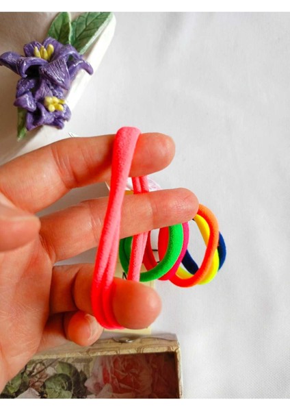 6 Adet Havlu Lastik Toka Renkli Rahat Genç Kız Çocuk Hediye fırsatları