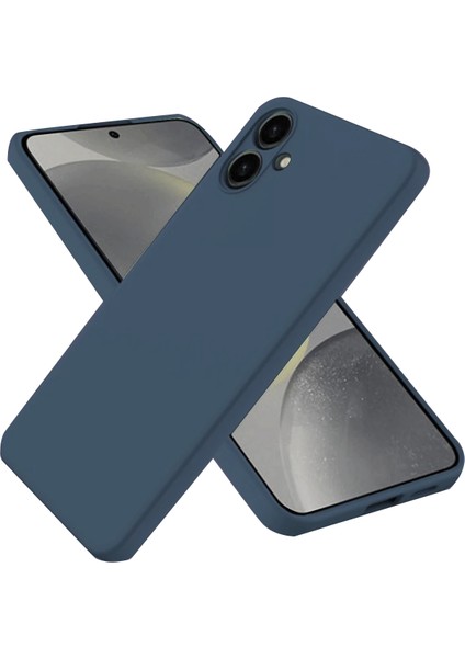 Samsung Galaxy A06 Kılıf First Silikon - Lacivert Ynsmr