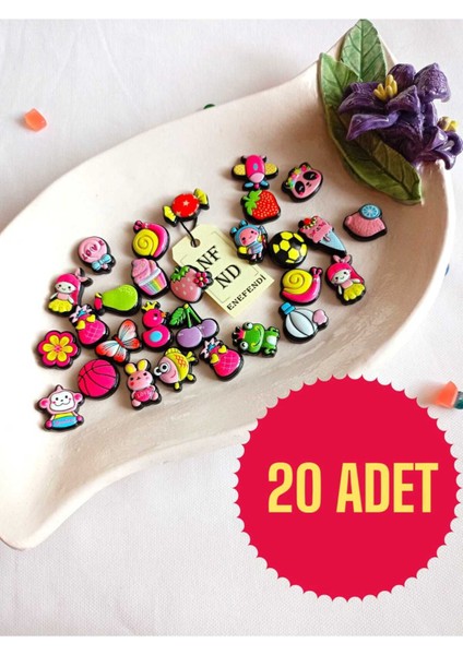 20 Adet Sticker 3D Yapışkanlı Matara Sticker Karışık Gelir Hediye Oyuncak Desenli