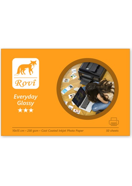 Everyday Parlak Fotoğraf Kağıdı 230gsm 50yp 10x15
