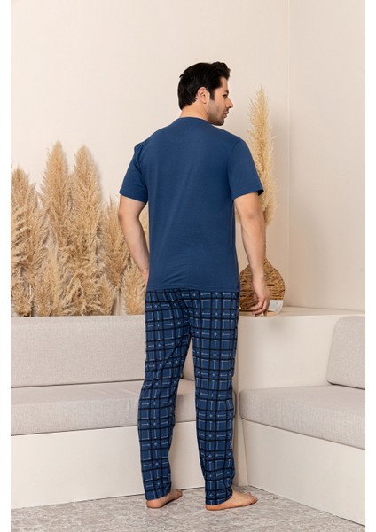 Yazlık Kısa Kol %100 Pamuk Erkek Pijama Takımı - Babalar Günü Özel Seri modelleri