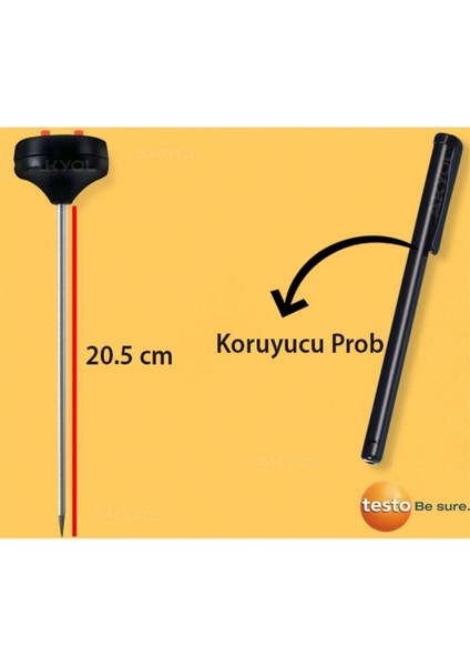 Üstten Göstermeli Mini Termometre 20.5cm Prob fırsatları