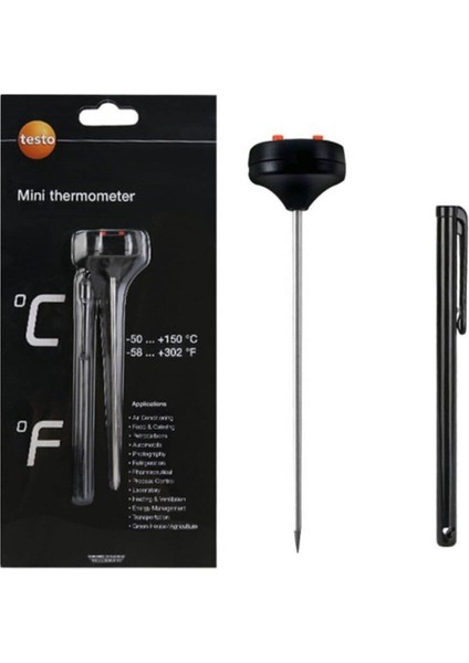 Üstten Göstermeli Mini Termometre 12.5cm Prob modelleri