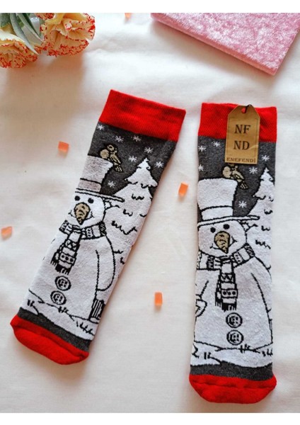 2 Çift Termal Soket Yılbaşı Havlu Yumuşak Hediye Kışlık Kadın Çorabı Siyah Gri Çorap 36-40 fiyatları