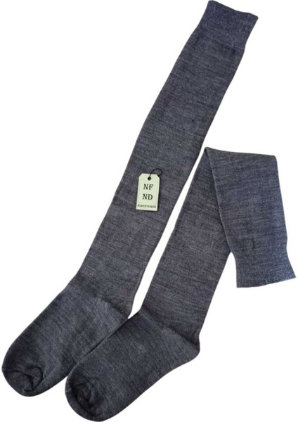 Anne Çorabı Dizaltı Kalın Sıcak Likralı Yünlü Kadın Çorap Uzun Rahat 36-40 2 Çift Gri Bej modelleri