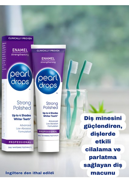 Strong-Diş Minesini Güçlendiren, Parlatıcı, Leke Çıkaran Beyazlatıcı Diş Macunu 75ml