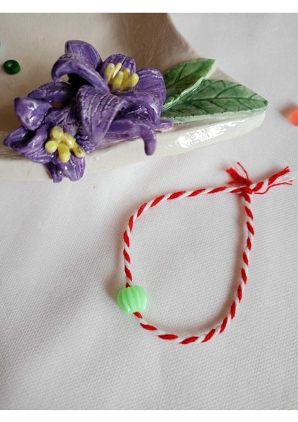 10 Adet Yeşil Boncuklu Marteniçka Bileklik Şans Bereket Arkadaş Sevgili Eş Çocuk Hediye Bahar modelleri