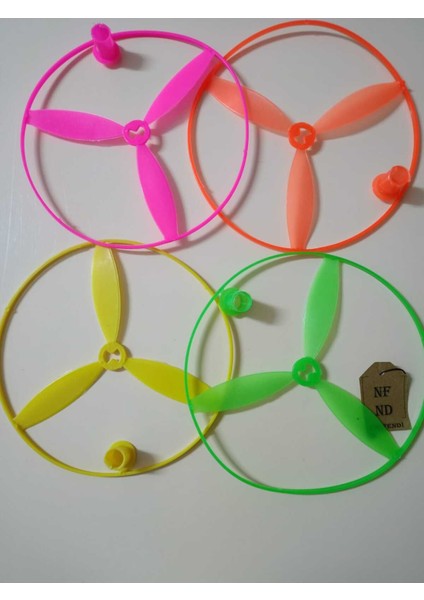 Uçan Daire Ufo Bahçe Spor Fırıldak Oyuncak Pervane Yeşil Renkli Büyük Nostaljik Oyuncak Tekli indirimleri