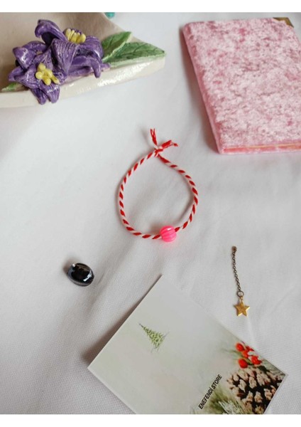 10 Adet Pembe(Fuşya) Boncuklu Marteniçka Bileklik Şans Bereket Arkadaş Sevgili Eş Çocuk Hediye Bahar fiyatları