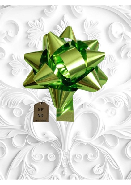 20 Adet 6cm Parlak Metalik Renkte Karışık Fiyonk Yıldız Süs Hediye Paketi Süsü Rafya Yapışkanlı fırsatları