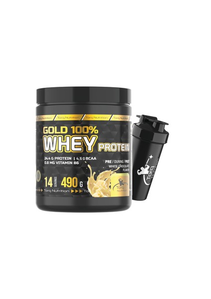 Gold Whey Protein Beyaz Çikolata Aromalı 490 gr