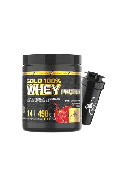 Gold Whey Protein Çilek Aromalı 490 gr