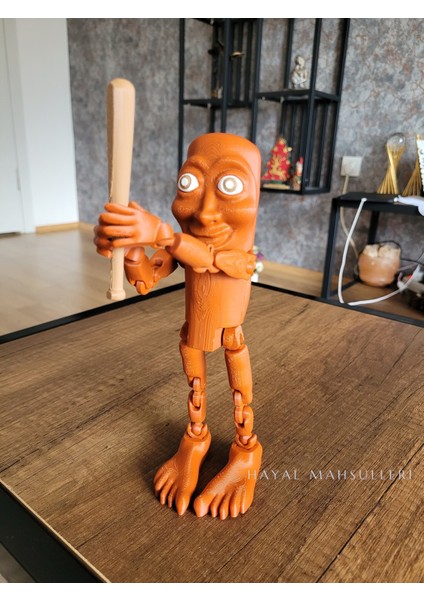 Tung Tung Tung Sahur Figür Brainrot Figür 21 cm