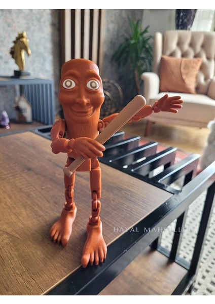 Tung Tung Tung Sahur Figür Brainrot Figür 21 cm