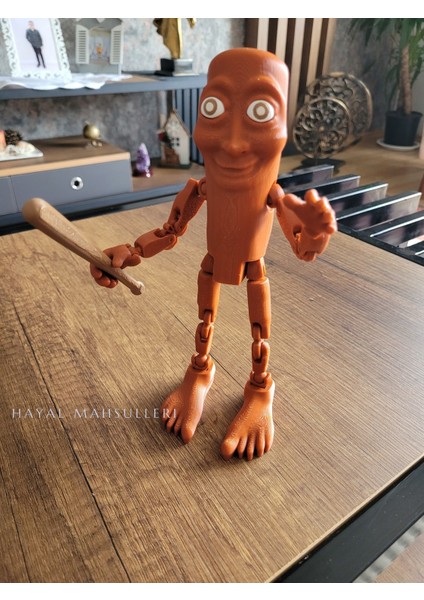 Tung Tung Tung Sahur Figür Brainrot Figür 21 cm