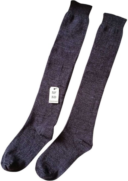 Anne Çorabı 2çift Dizaltı Kalın Sıcak Likralı Esnek Yünlü Rahat Uzun Çorap 36-40 Füme Bej fırsatları