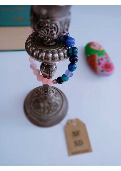 Doğal Taş Bileklik, Akik , Stresi Azaltır, Negatif Enerjiyi Giderir Nazara Karşı Korur Pembe Mavi indirimleri