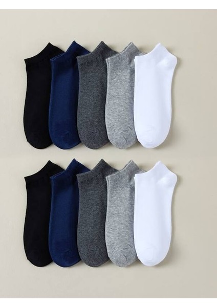 5'li Erkek Düz Renkli Patik Ekonomik Paket Kısa Spor Sneakers Çorap fiyatları