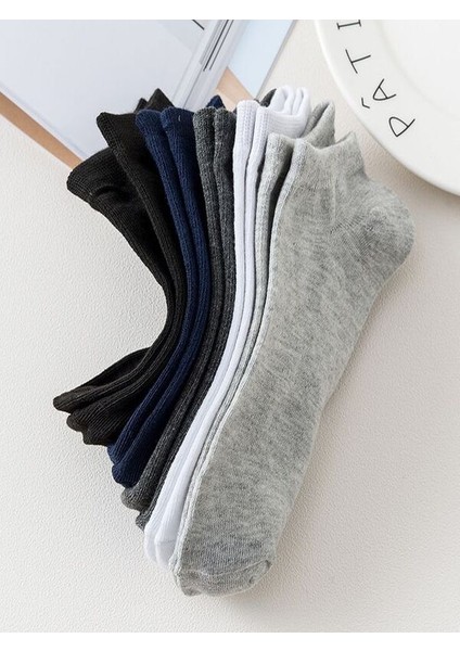 5'li Erkek Düz Renkli Patik Ekonomik Paket Kısa Spor Sneakers Çorap fırsatları