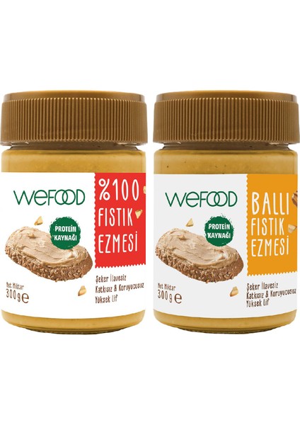 Fıstık Ezmesi 300 gr + Ham Ballı Fıstık Ezmesi 300 gr 8681749102119