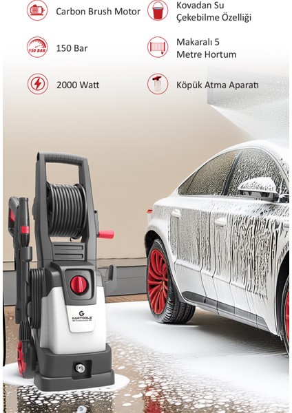 Yıkama Makinesi Basınçlı 150 Bar GP2000DC