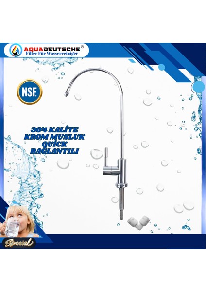 Specıal 8 Litre Antibakteriyel Çelik Tanklı 90 Gpd Nano Membranlı Gümüş Iyon Kompozit Tatlandırıcılı Su Arıtma Cihazı