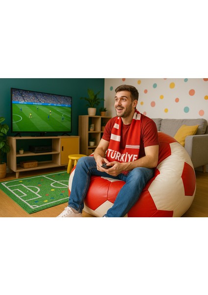 x l Büyük Boy Futbol Topu Puf Armut Koltuk
