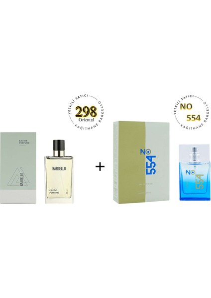 298 + No: 554 Unisex Parfüm EDP 50 ml Oriental / Floral