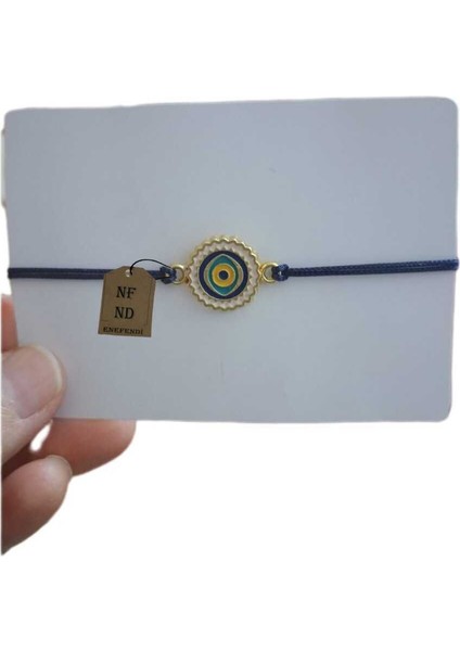 Bileklik Nazar Boncuklu Hediyelik Altın Sarısı 2cm Makrome Ip Sevgili Eş Arkadaş Çocuk Şans Tekli fiyatları