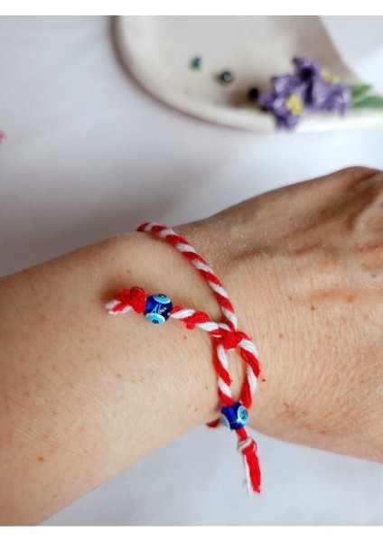 20 Adet Nazar Boncuklu Marteniçka Bileklik Şans Arkadaş Sevgili Eş Çocuk Hediye Bahar Bilekliği fiyatları