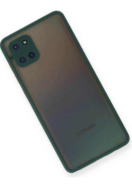 Samsung Galaxy A81 / Note 10 Lite Kılıf Montreal Silikon Kapak - Yeşil Ynsmr