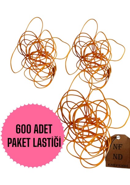 600 Adet Paket Ambalaj Lastiği Para ve Çok Amaçlı Kullanım Için Lastik 70 mm