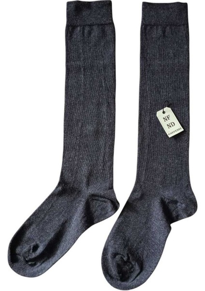 Anne Çorabı Dizaltı Lüx Kaliteli Pamuklu Burun Dikişsiz Sıkmayan Lastik Esnek Kadın Çorap Füme indirimleri