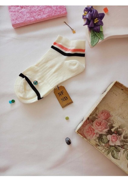 3 Çift Patik Çorap Yumuşak Dikişsiz Burun Kadın Pamuklu Kısa Konç Desenli 36-40 modelleri