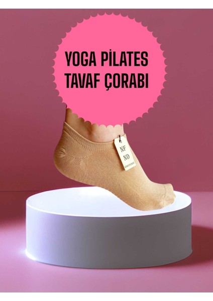 2 Çift Babet Çorap Görünmez Çorap Spor Yoga Pilates Sneakers Kaymaz Silikon Taban 36-40 Beyaz Krem modelleri