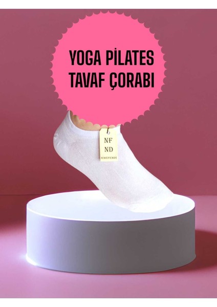 2 Çift Babet Çorap Görünmez Çorap Spor Yoga Pilates Sneakers Kaymaz Silikon Taban 36-40 Beyaz Krem fırsatları