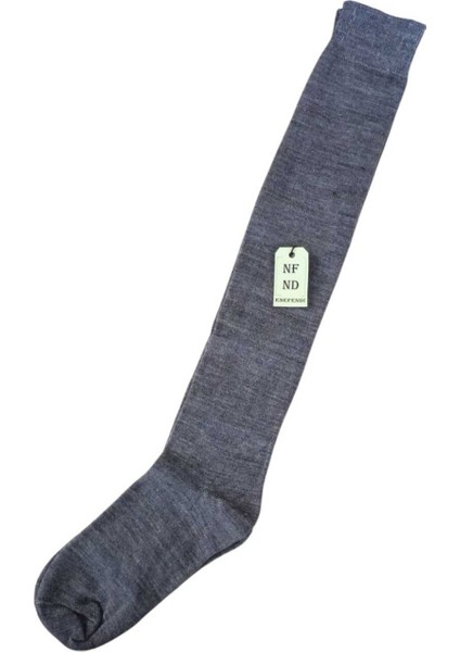 Anne Çorabı 2çift Dizaltı Kalın Sıcak Likralı Esnek Yünlü Kadın Çorap Rahat Uzun 36-40 Lacivert Gri fırsatları